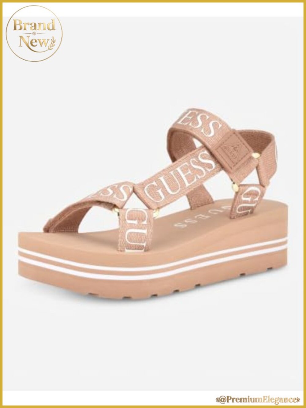 Women's Fabric Wedge Sandals Open Toe Hook & Loop Platform